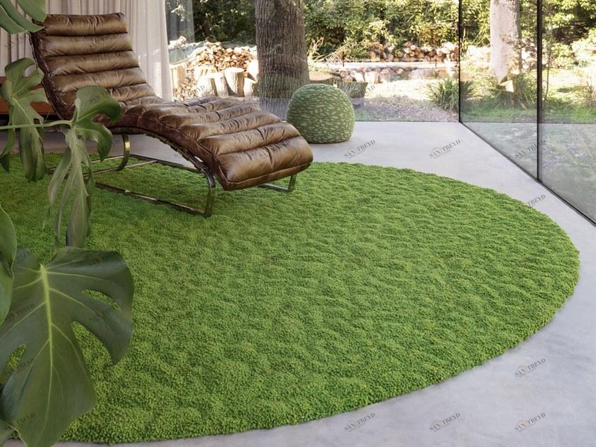 Casalis Однотонный круглый коврик sun-id-1370274