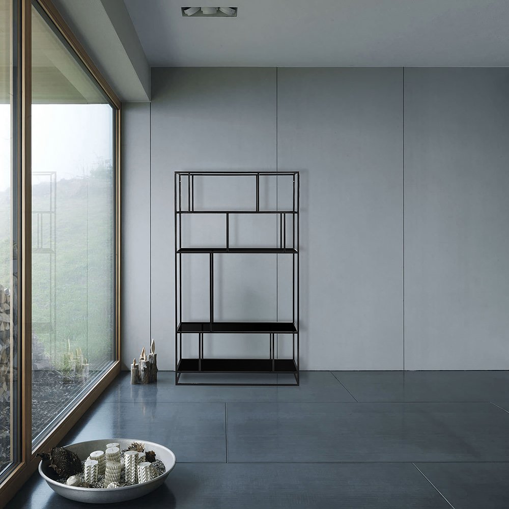 Стеллаж черный Makella new black INTELLIGENT DESIGN СТЕЛЛАЖ MAKELLA 260785 Черный  - Вид №2