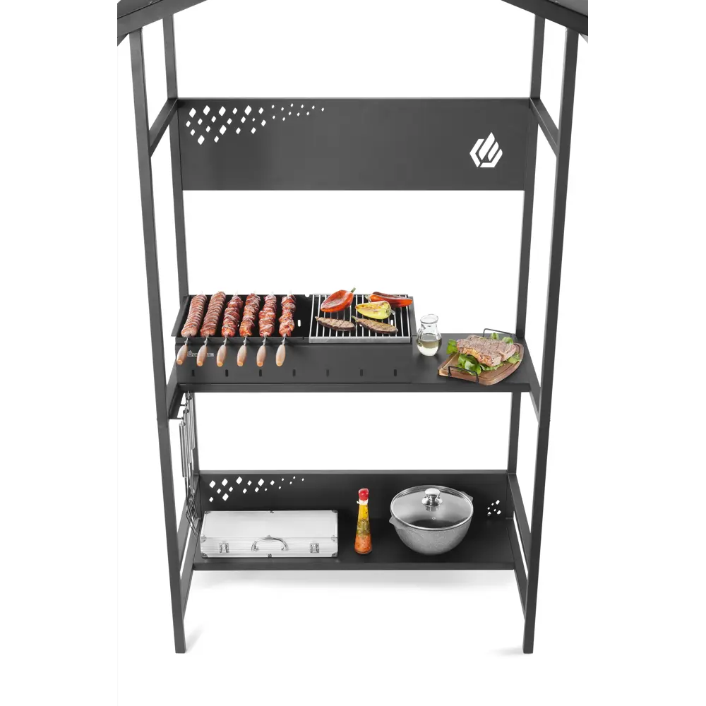 GRATAR Spark SP700 - стационарный мангал с крышей для идеального шашлыка 89358380 STLM-0950052 - Вид №7