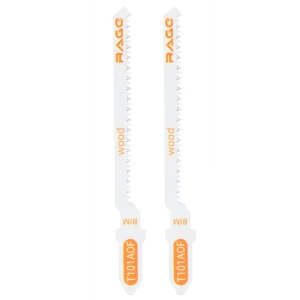 Пилка для электролобзика по дереву и ламинату Rage T101AOF чистый рез, 2 шт.