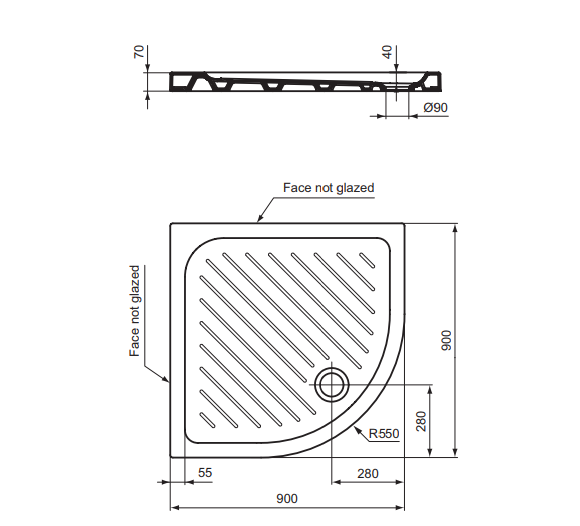 W833561 Душевой поддон угловой VIDIMA FRESH - Вид №1