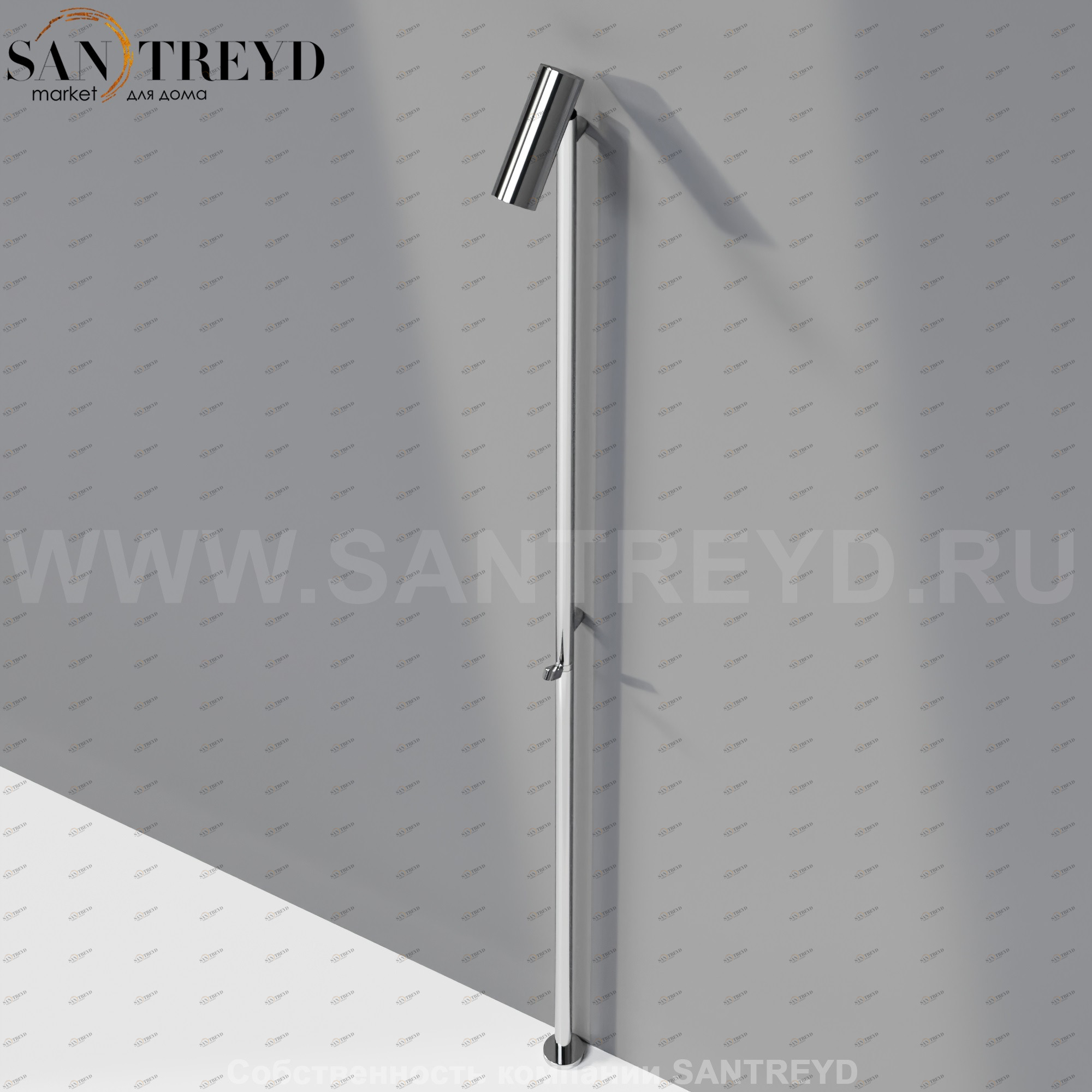 Напольный смеситель ARUB0959S SQUARE для душа хромированный Agape