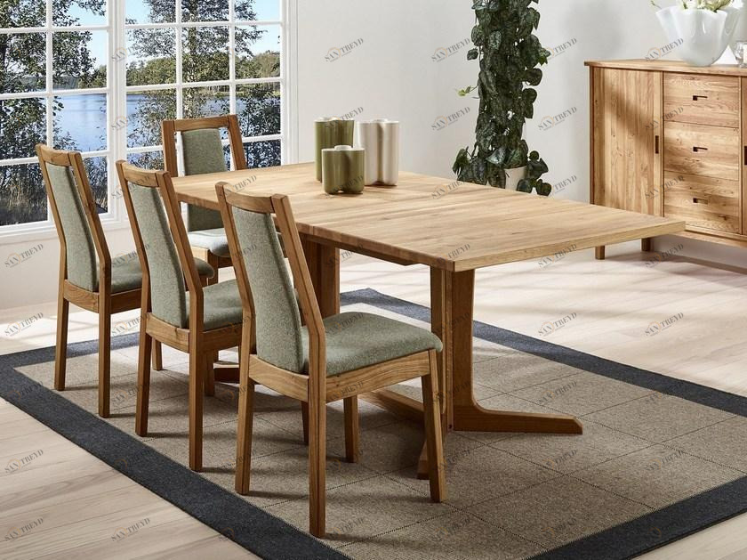 Dyrlund Раскладной прямоугольный обеденный стол из дерева sun-id-1513138