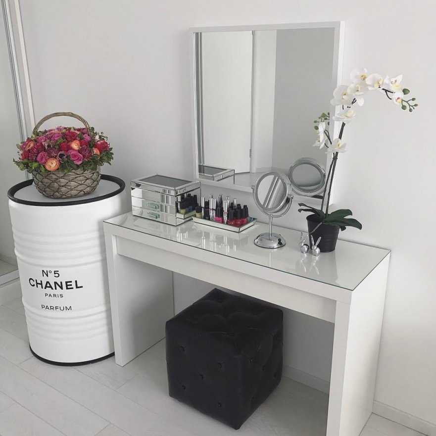 Бочка металлическая декоративная Chanel white & black L STARBARREL  014868 Белый  - Вид №1