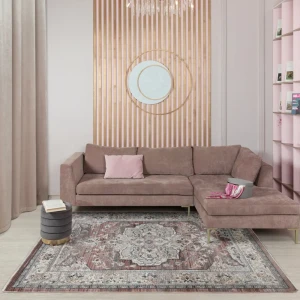 Ковер полиэстер Vela Luxe 0C410A 80x118 см цвет коричневый 85569078 STLM-2194004