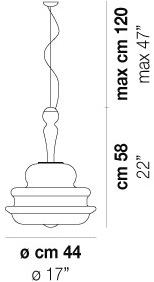 Vetreria Vistosi Хрустальный подвесной светильник Novecento sun-id-1437209 - Вид №7