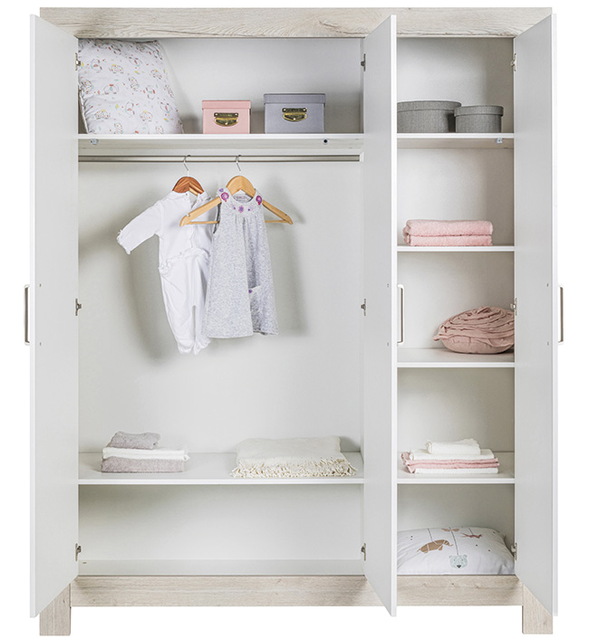 Шкаф трехстворчатый 189х154 см белый с бежевым Nordic Halifax SCHARDT  00-3880180 Белый;бежевый Santreyd  - Вид №1