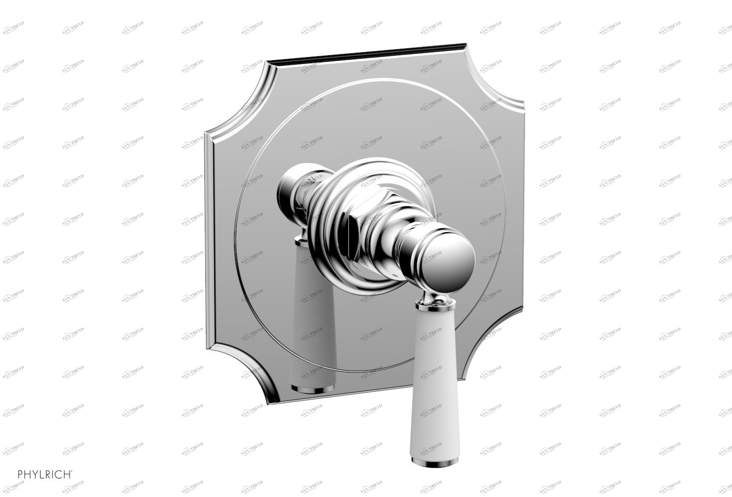 Смеситель для душа HENRI Phylrich  4-159-026X050 Хромированный 