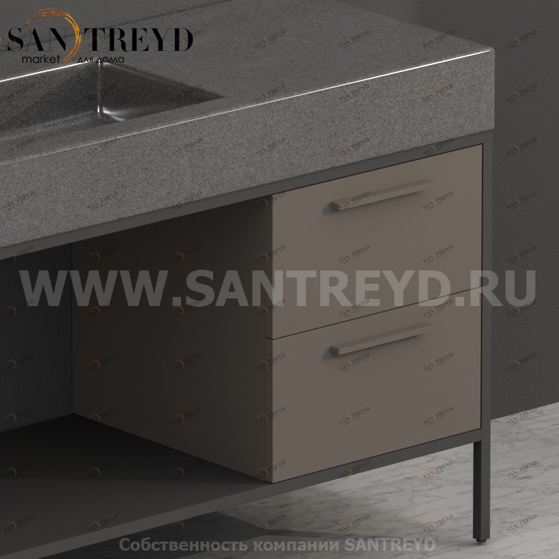 S04548CF2 Тумба с 2 ящиками Globo Ceramica Globo INCANTHO