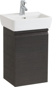 H4830120954751 Шкафчик под раковину, экономящим пространство, для раковины 811951, 1 полочка стеклянная, петли справа LAUFEN PRO