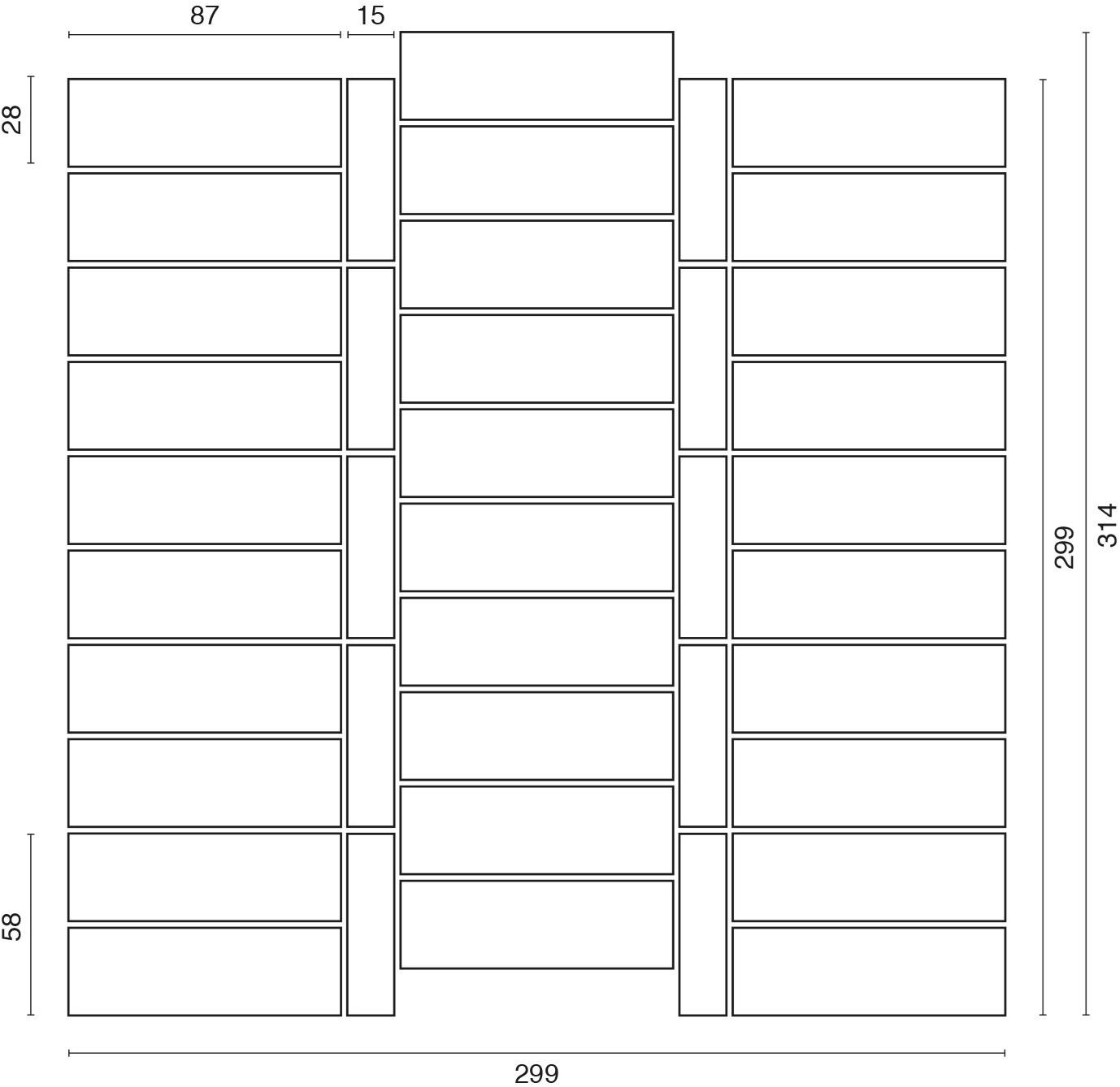 Ideamarmo Мраморная мозаика Strip Stp 404 - Вид №1