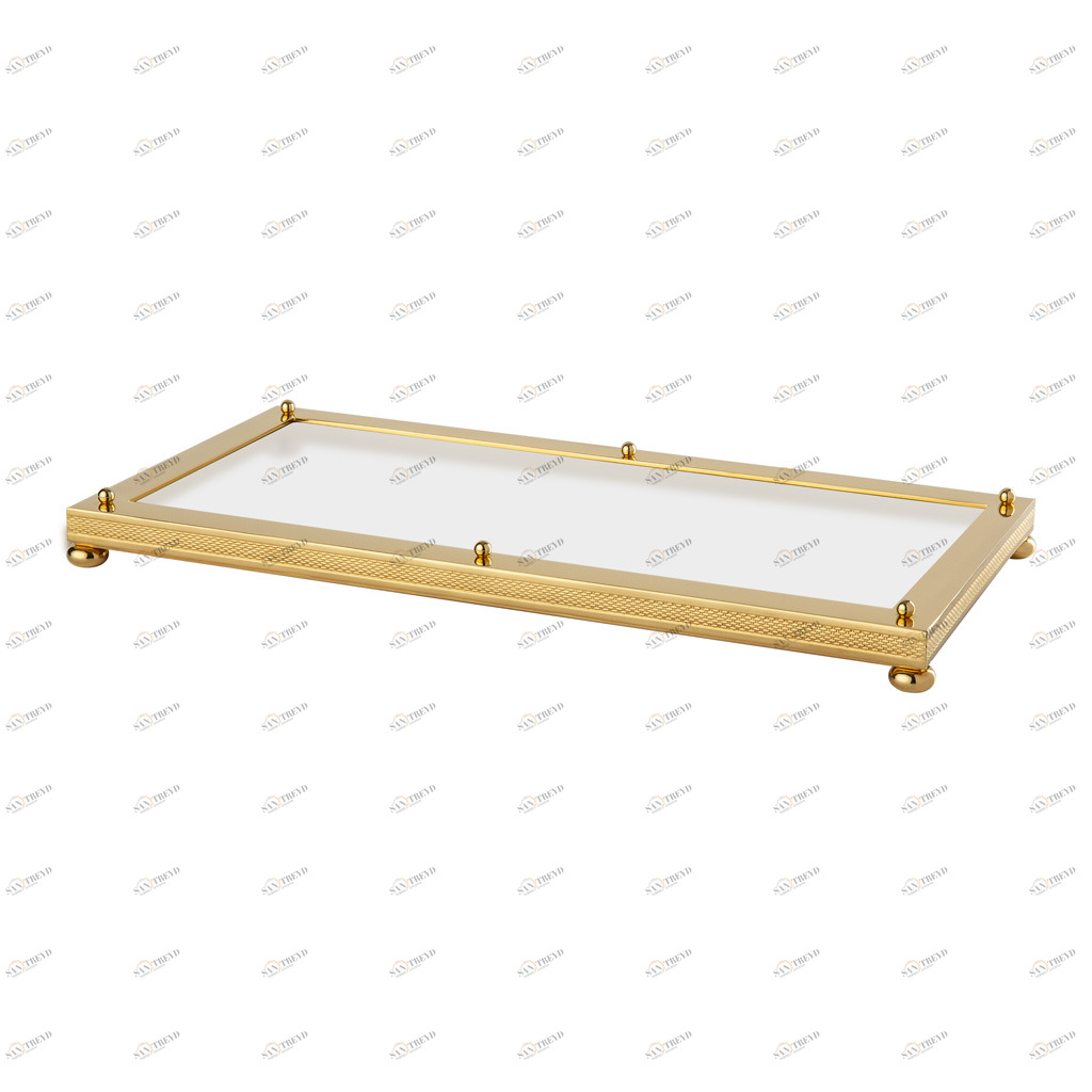 FS07C-641 FS07C-641 Поднос для гребней ТОЛБОЧНЫЙ САТИН Cristal & Bronze SATINÉ CISELÉ 