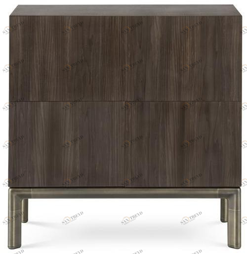 GHIDINI1961 Комод из фанерованной древесины с откидными дверцами Frame Sg304bb101