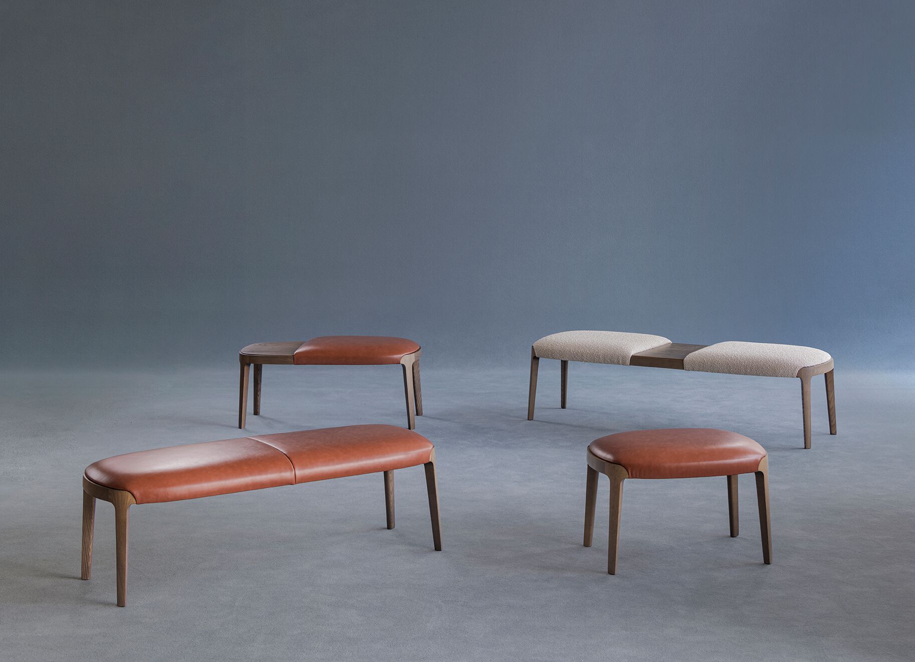 Кожаный низкий мягкий стул Potocco ARCH-00103831 - Вид №1