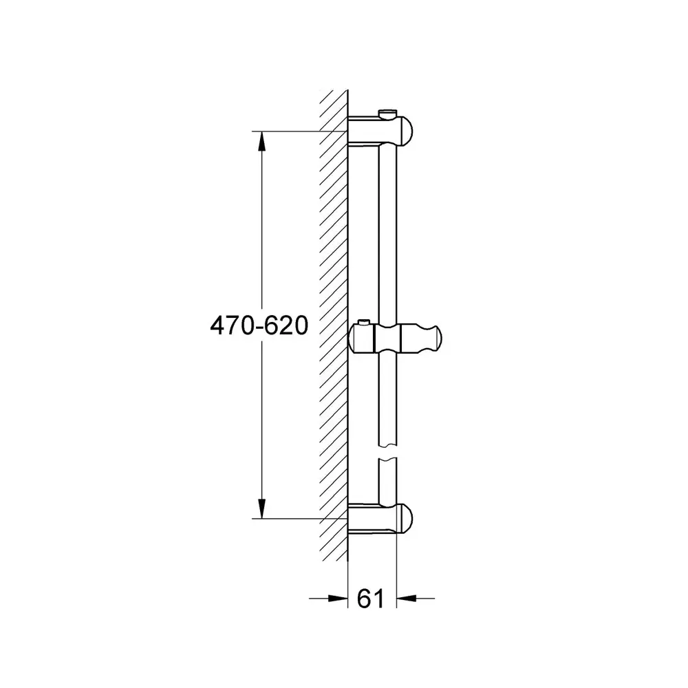 Душевая штанга Grohe Euphoria Neutral 60 см 82441810 STLM-2172629 - Вид №3
