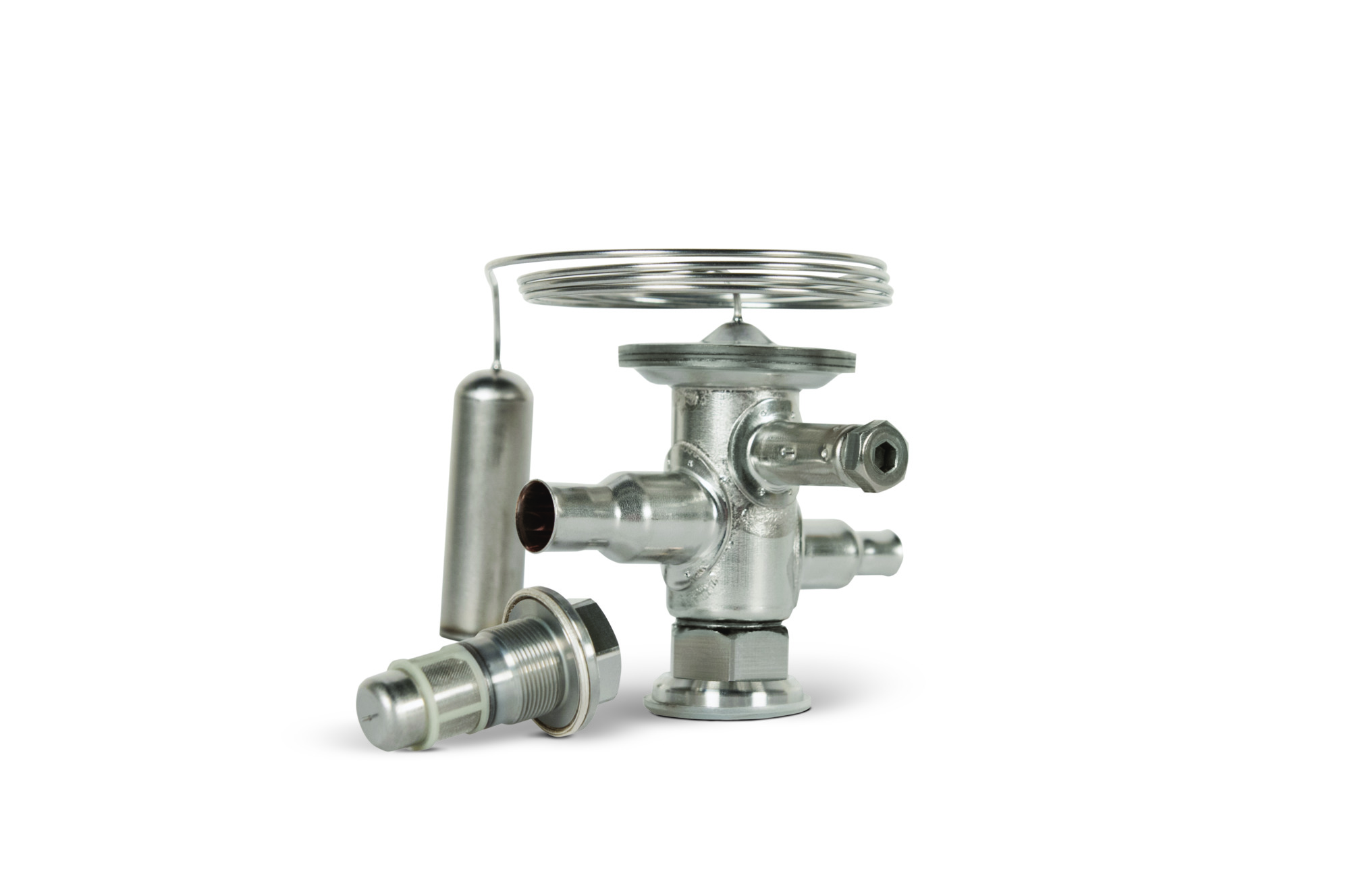 Danfoss TUA/TUAE — Клапаны терморегулирующие со сменными клапанными узлами TUAE Корпус клапана с элементом термоста 068U1714  - Вид №4