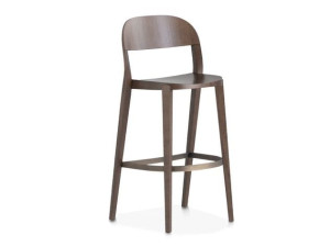 Высокий стул из ясеня со спинкой