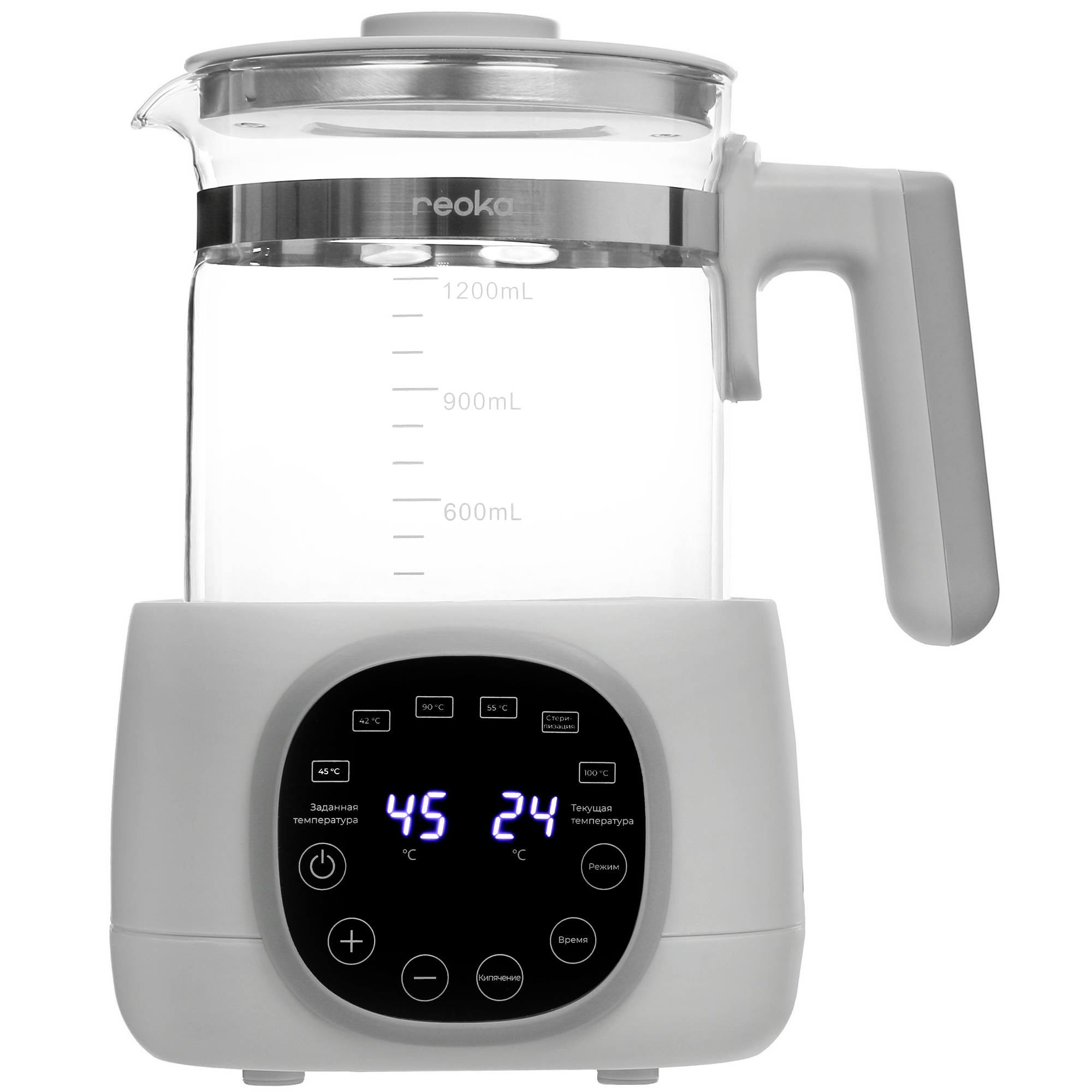 9974315 Электрочайник Reoka RKEK-03TSG серый STDN-0124768