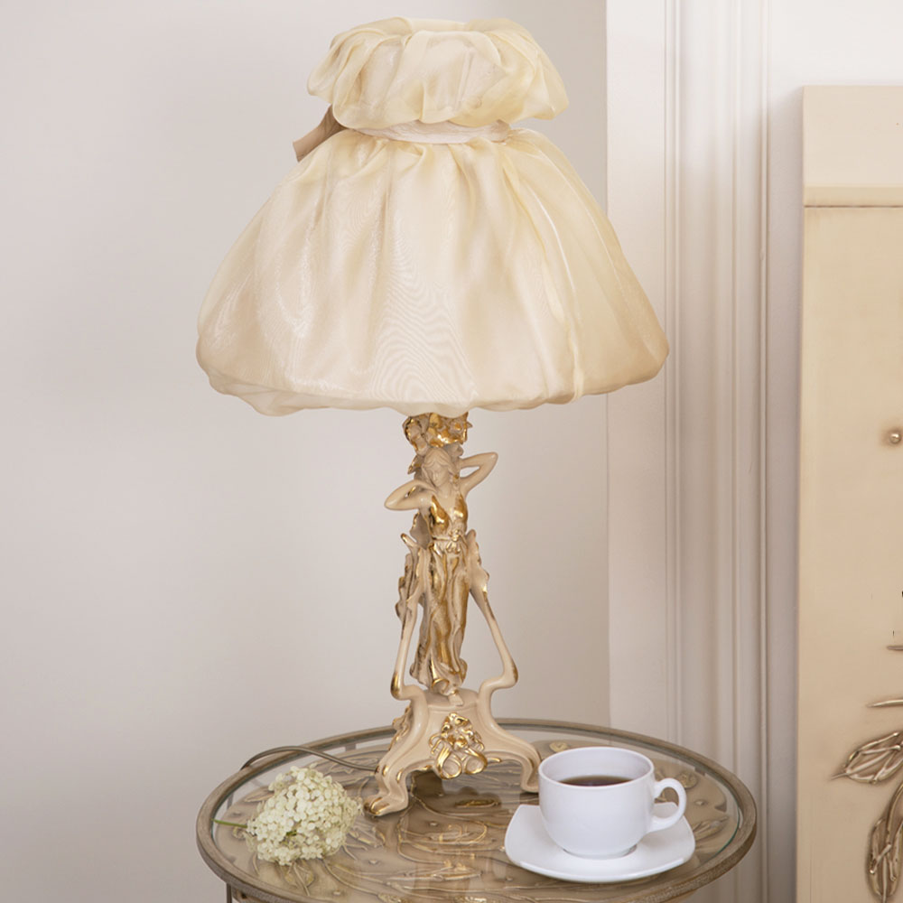 32064,34003 Настольная лампа Флора Айвори Мадлен Жемчуг BOGACHO 4627138210680, 4627138150948