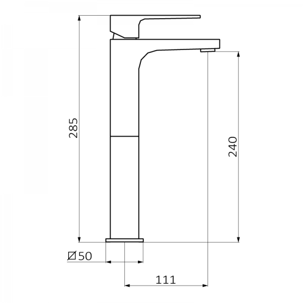60515602 PREMIUM Белый Высокий Умывальник смеситель Белый GRB MIXERS  - Вид №1