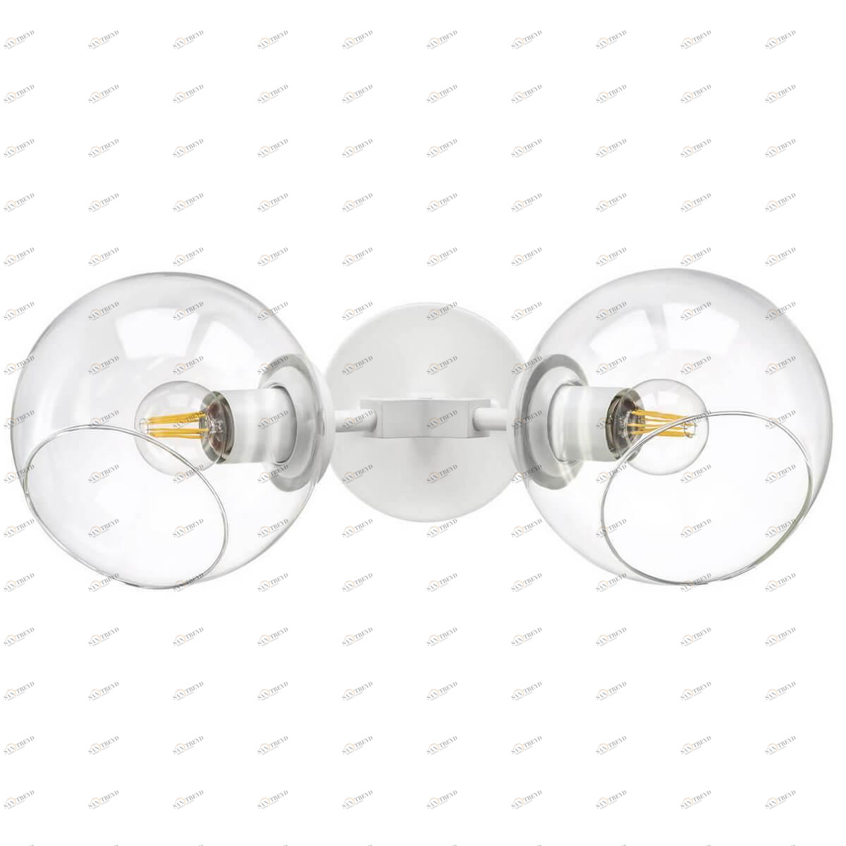 Бра со стеклянными плафонами на 2 лампы белое Beta 785626 LIGHTSTAR BETA 00-3931475 Бежевый;прозрачный