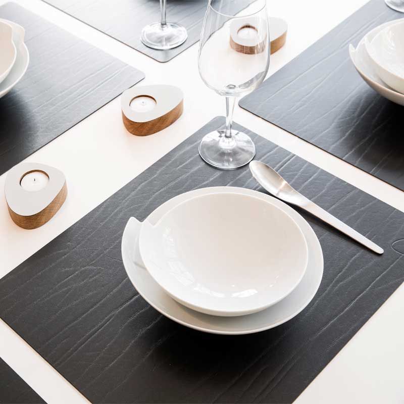 98893 BUFFALO black подстановочная салфетка прямоугольная 35x45 см, толщина 2мм;LIND DNA  - Вид №1