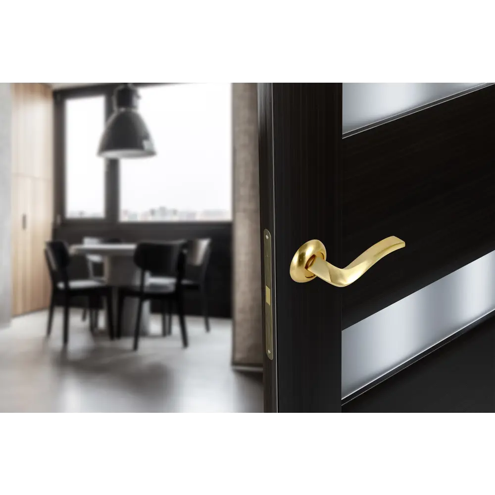 Дверные ручки EDSON EDS-36H-R1 золотые для межкомнатных дверей 85170620 STLM-0059419 - Вид №10