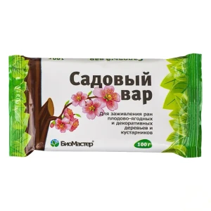 Вар садовый для заживления ран деревьев и кустарников после их обрезки или прививки «Био Мастер», 100 г