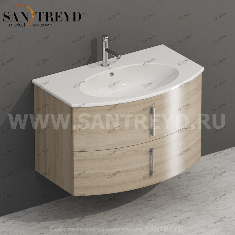 MDMC80Y6135 Тумба с двумя ящиками 78 см коричневая Globo 4ALL Италия Ceramica Globo