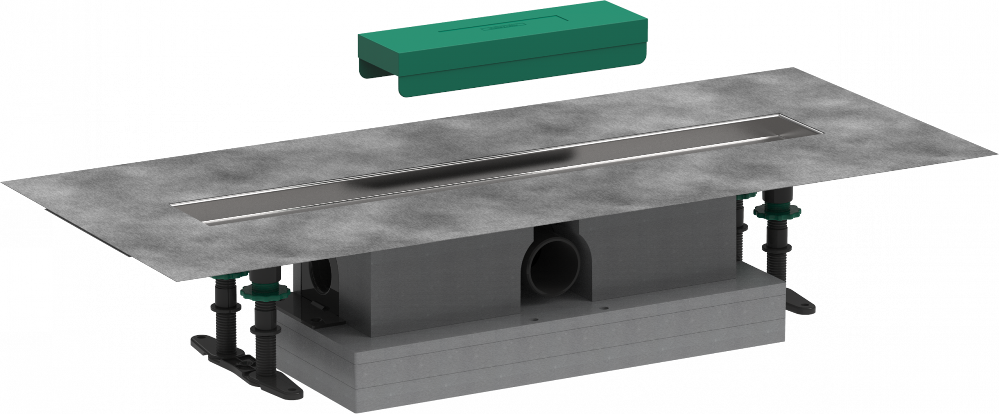 56022180 uBox universal Полный комплект для стандартной установки - 600 для отделочных комплектов душевых желобов Hansgrohe 