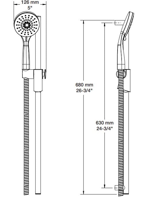 Встраиваемый термостатический набор для ванны с ручным душем BARIL PRO-3353-47 ARCH-00079036 - Вид №6