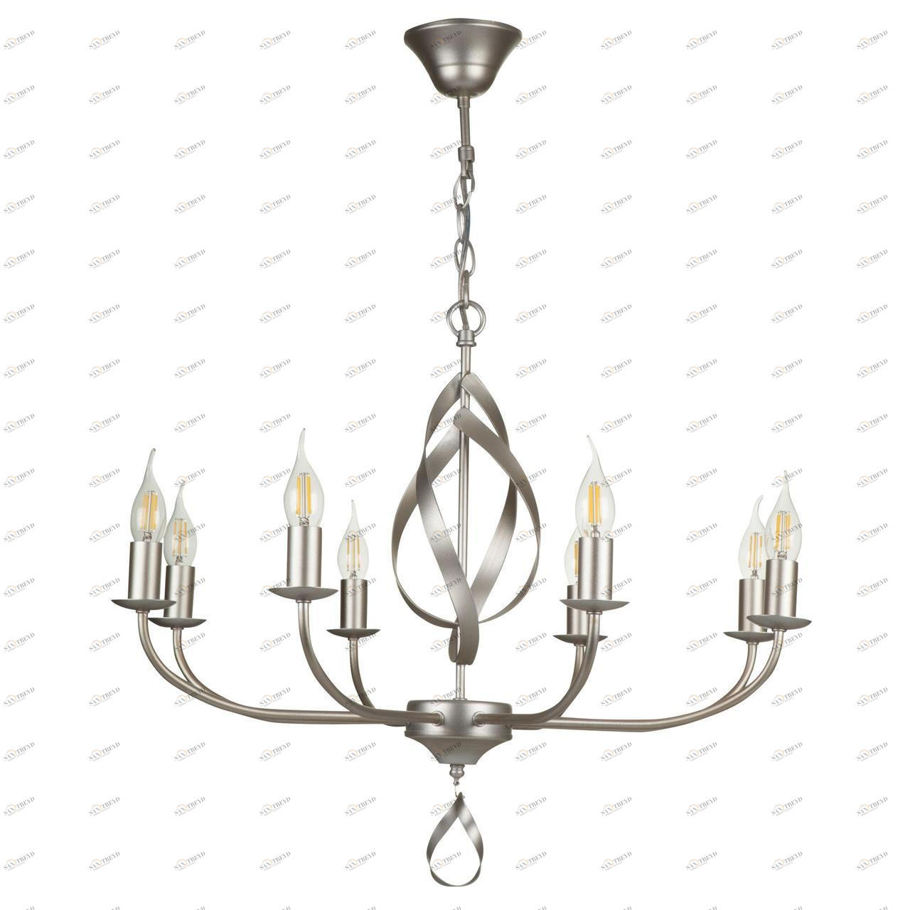 Подвесная люстра Freya Sealy FR5027PL-08S FREYA SEALY 279386 Серебро 