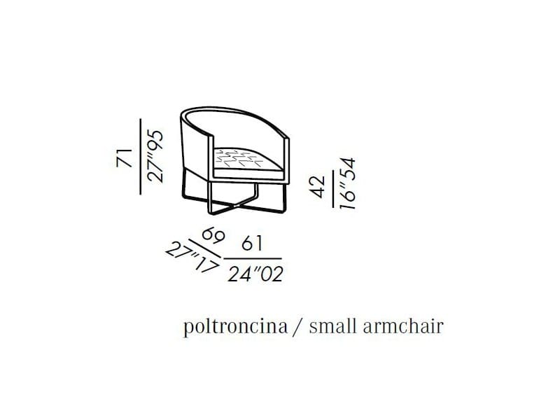 Съемный тканевый мягкий стул Meridiani Lolyta ARCH-00048841 - Вид №4