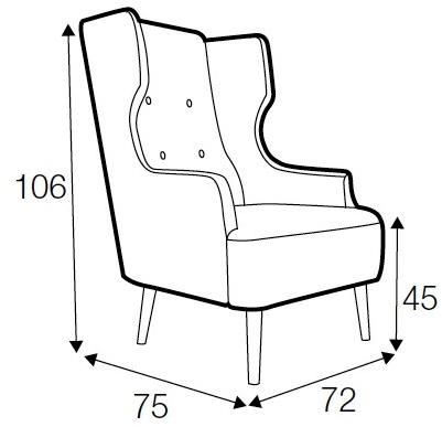 Sits Стеганое кожаное кресло с подлокотниками Play sun-id-1376079 - Вид №3