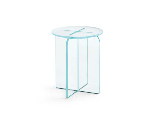 Стеклянный табурет / журнальный столик