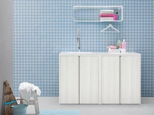 Birex Шкаф для белья с раковиной Acqua e sapone
