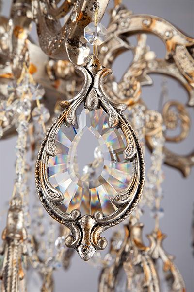 Подвесная люстра Bogates Wonderful 271/10 Strotskis BOGATES ДИЗАЙНЕРСКИЕ, СВЕЧИ 181618 Золотой  - Вид №1