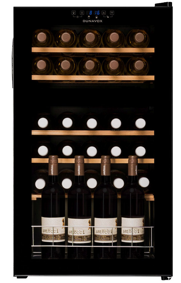 5342474 Винный шкаф Dunavox DXFH-30.80 черный STDN-0014062 - Вид №1