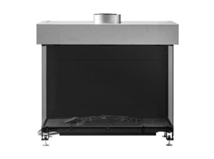 Газовый тройной фасадный камин