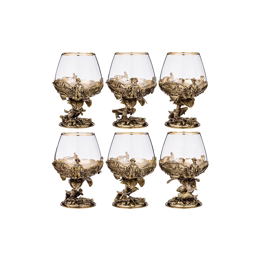 385-221 Набор бокалов на 6 персон Большая рыбалка 250 мл Lefard 