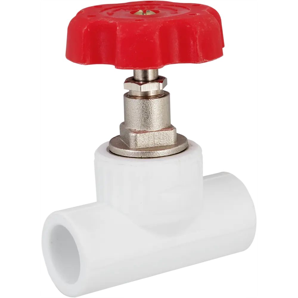 Вентиль запорный Valfex PN20 20x20 мм ручка маховик полипропилен STLM-2033416