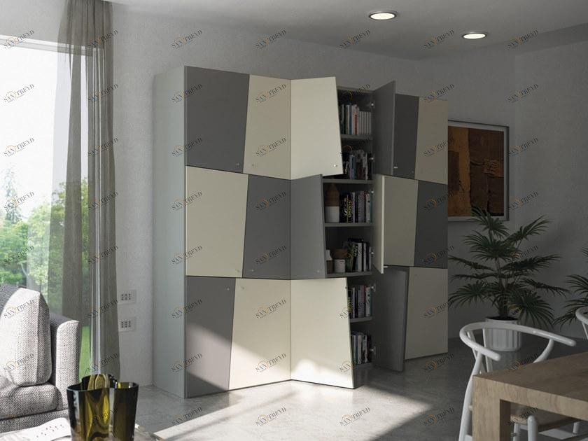 De Rosso Гардероб с распашными дверцами из пвх или пвх Alfabeto sun-id-1429645