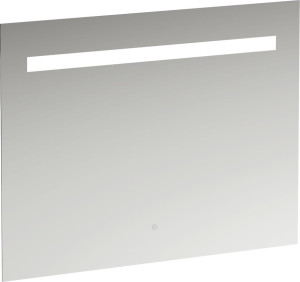 H4476529501441 Зеркало, 900 мм, с встроенной горизонтальной LED подсветкой, один сенсорный выключатель (вкл/выкл/затемнение), алюминиевый каркас, 4000 K, IP44 LAUFEN PRO