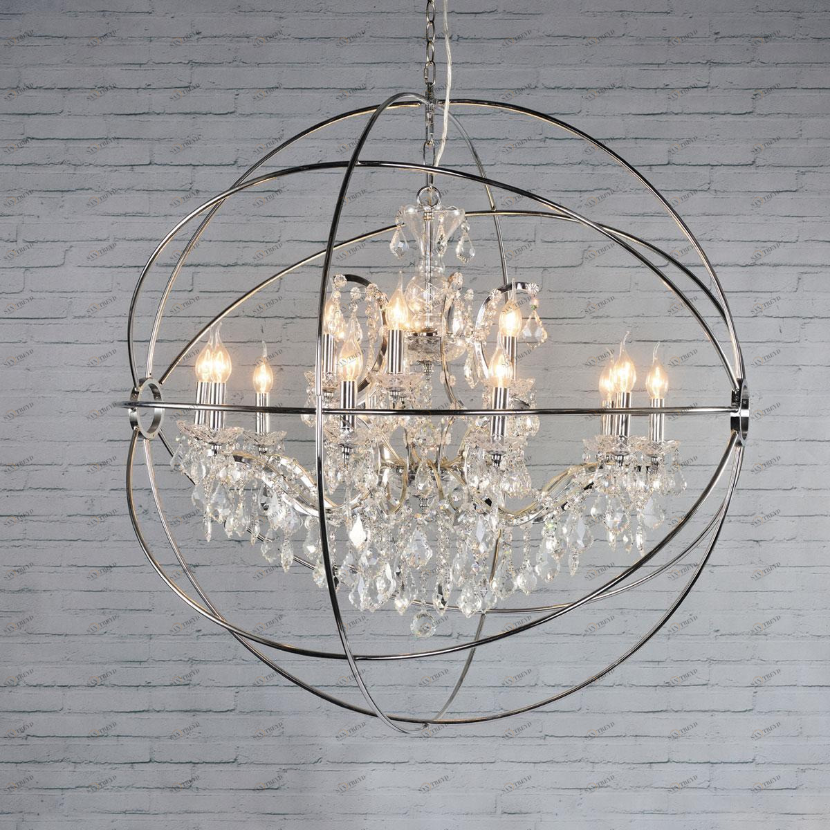 Подвесная люстра Loft IT Crystal Wins Loft1896/15 хром LOFT IT ДИЗАЙНЕРСКИЕ, CRYSTAL WINS, ШАР 118380 Хром 
