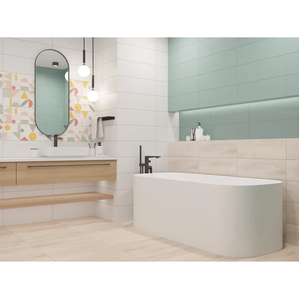 Плитка настенная LB Ceramics Юген Линдберг 20x60 см 0.84 м² матовая цвет бежевый STLM-2100752 - Вид №4