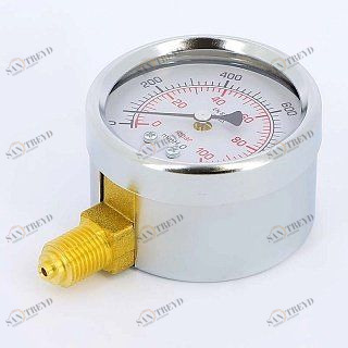 Манометр радиальный 64 мм 1/4" 100 мбар EMMETI для газа 612510