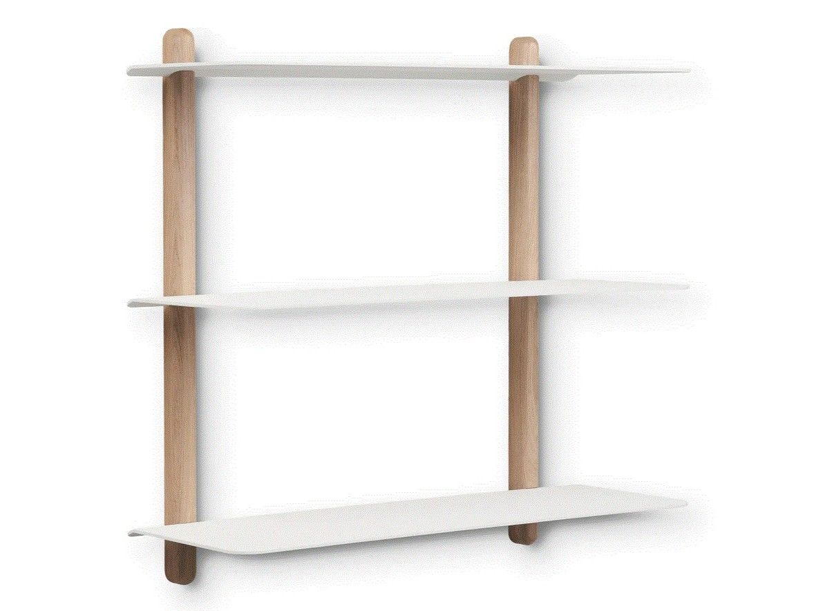 Стальной и деревянный настенный книжный шкаф Gejst Nivo ARCH-00099583