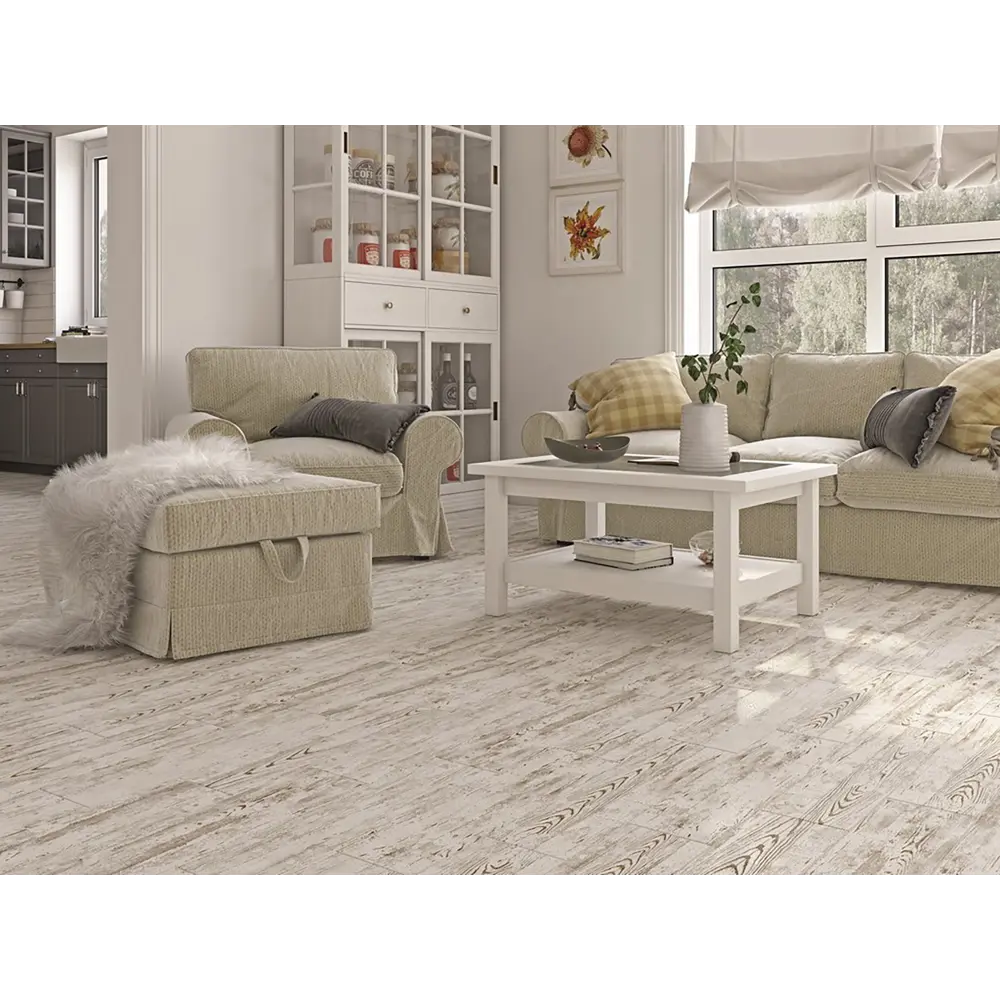 Керамогранит Euroceramika Милан 15x60 см 1.35 м² матовый цвет белый 82983895 STLM-2155122 - Вид №4