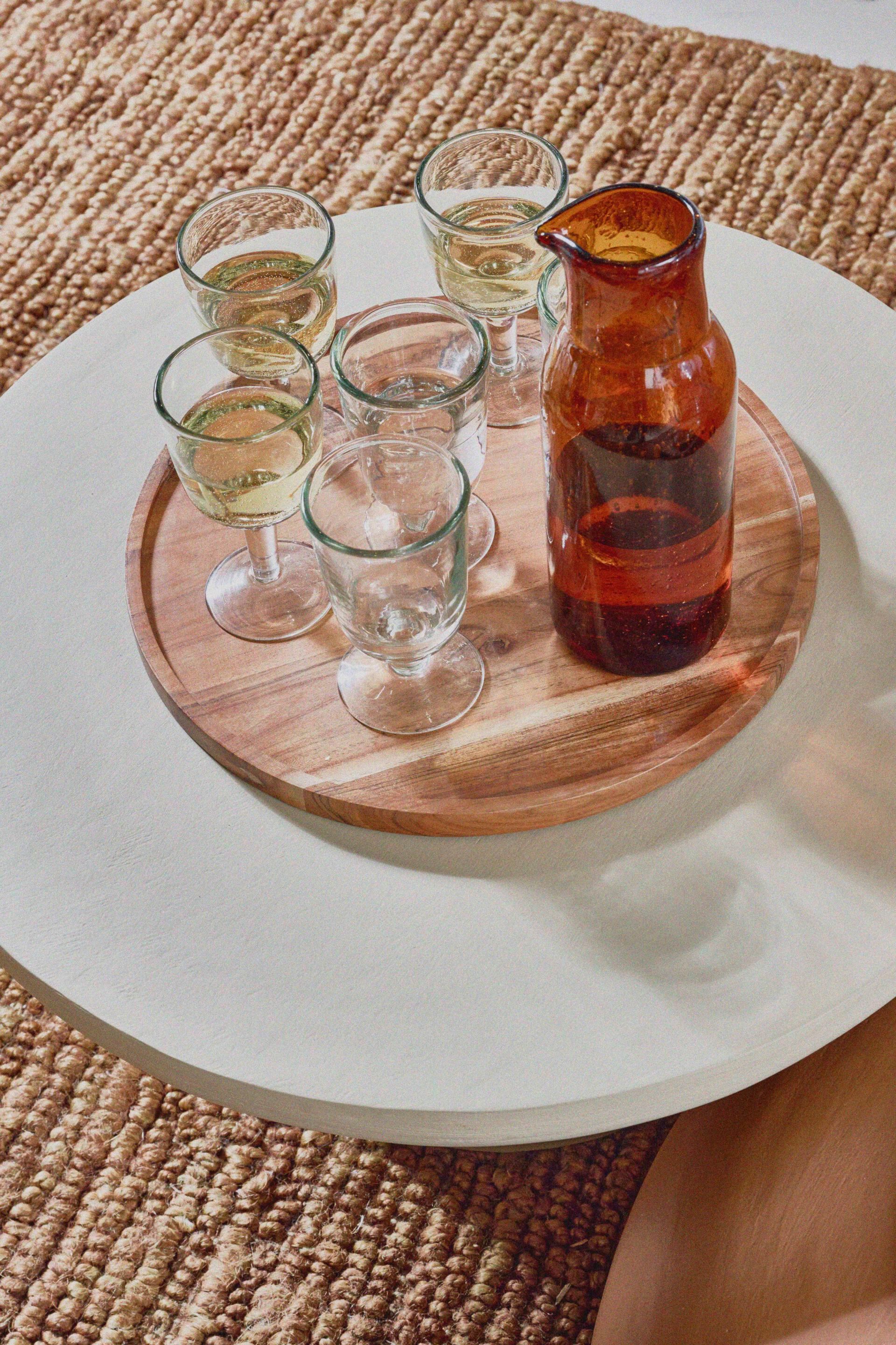 Круглый гипсовый журнальный столик POMAX PIASTRO ARCH-00018951 - Вид №1