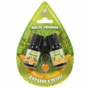 Банные штучки Набор масел из 2-х флаконов (Лимон+эвкалипт)